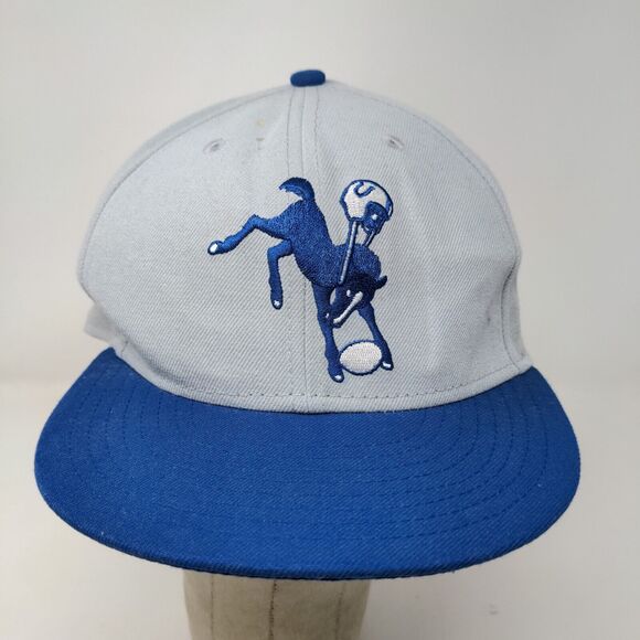 New Era Men's 59Fifty Fitted Hat Gray Size 7 1/2 Indianapolis Colts Embroidered - Picture 3 of 13